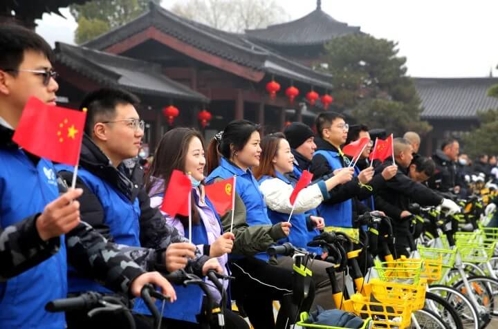 環(huán)五山歡樂騎行熱力開啟，數(shù)百人雨中欣賞沿途景致